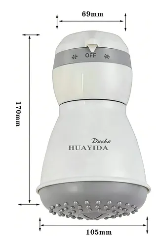 Super Ducha Eléctrica Griferia Ducha 3 Temperaturas -5400w Color Blanco 4