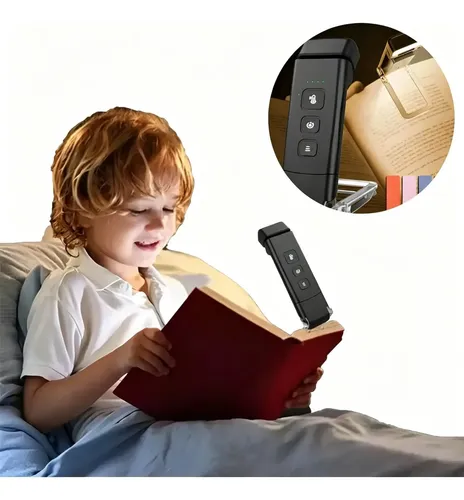 Luz De Lectura  Para Leer  Luz Para Leer Libros  Recargable Negro 7