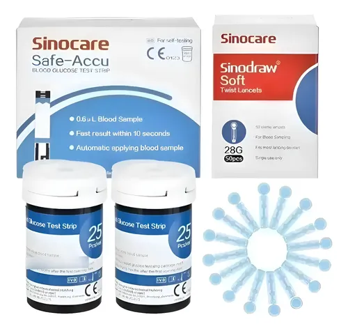 50 Tiras Reactivas Glucosa Glicemia Safe Accu Envio Gratis Blanco 7