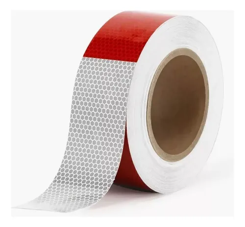 Rollo Cinta Reflectante Bicolor 5cm X 45metros Extra Fuerte 10