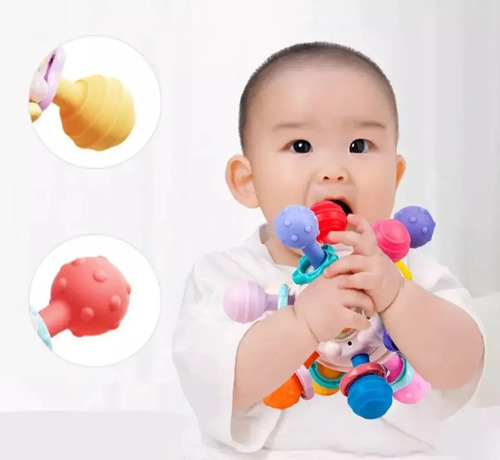 Juguetes Sensoriales Para Bebés Montessori 4 En 1 Pelota 7