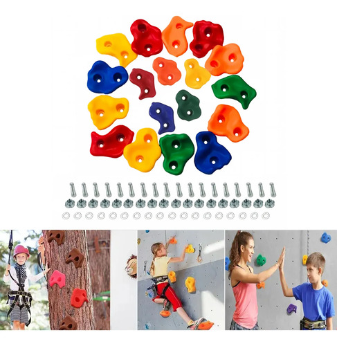 18 Presas Piedras Escalada Pernos Nuts Madera 9