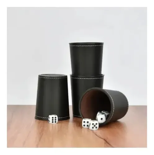 Juego De Mesa Juego De 4 Cachos De Eco Cuero Negro 18