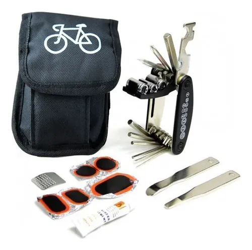 Kit Herramientas Bicicletas Parche Pinchazo Bici Reparación 7