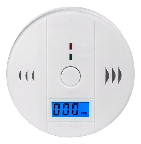 Alarma Detector Monóxido De Carbono Autónomo Digital Lcd Color Blanco 13