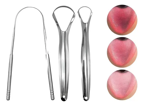 Pack 3 Raspador Limpiador Lengua Cobre Para Boca + Recogida 9