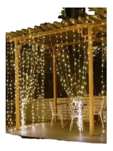 Cortinas Serie Luces 300 Led Decorativas Usb 8 Modelo 3x3m 8