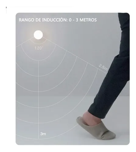 Luz Emergencia Recargable Led Con Sensor De Movimiento Y Luz Amarillo 9