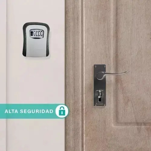 Caja Fuerte De Almacenamiento De Llaves Montada En La Pared Gris 14
