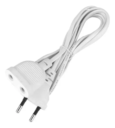 Extensión Electrica 5 Metros 200w Para Cámara,led,adaptador Blanco 5