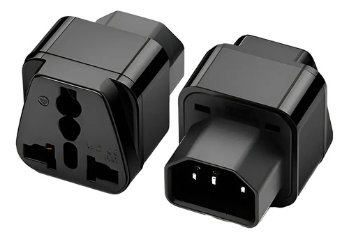 Adaptador Ups C14 A C13 Au Us Uk Eu Chile Enchufe 2pack Negro 7
