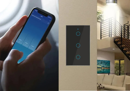 Apagador Inteligente Wifi Sin Cable Neutro 1,2 O 3 Canales 7