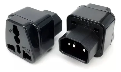 Adaptador Ups C14 A C13 Au Us Uk Eu Chile Enchufe 2pack Negro 11