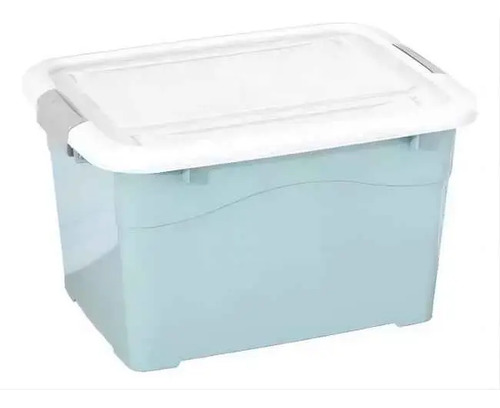 Caja Organizadora 60 Litros Con Ruedas Color Gris Falatale 6