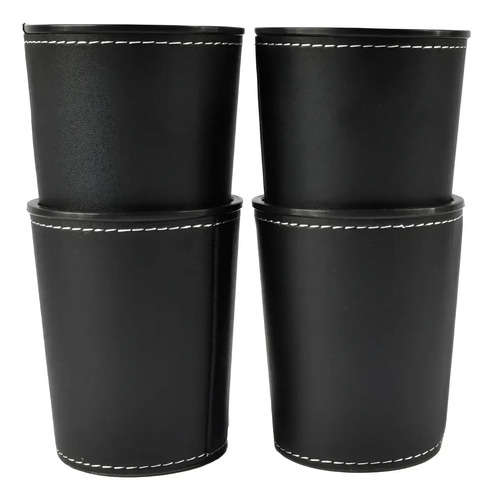 Juego De Mesa Juego De 4 Cachos De Eco Cuero Negro 19