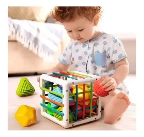 Juguete Interactivo De Habilidad Motora Cubo Montessori Vistoso 20