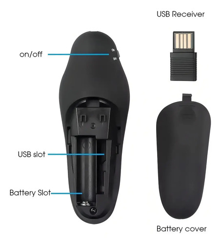 Puntero Laser Presentador Diapositivas Usb 17