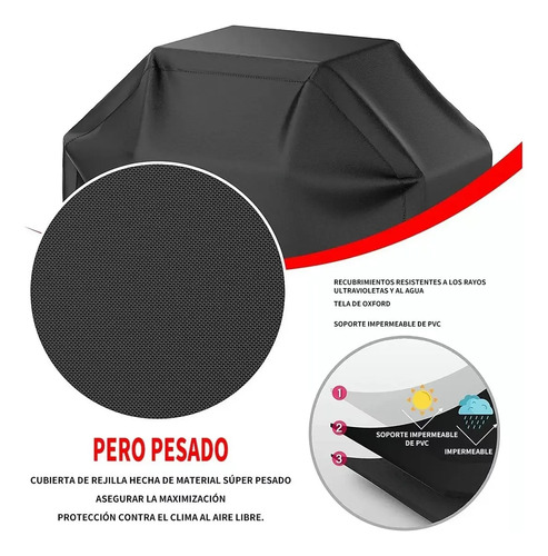 Funda Barbacoa Impermeable Allidea Protector Parrilla 145x117x61cm 16