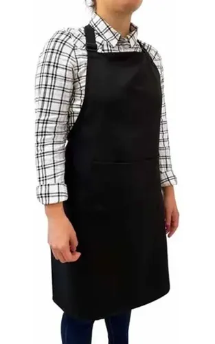 Pechera Gabardina Anti-manchas Y Anti-grasa Color Negro Dise Negro Batman 3