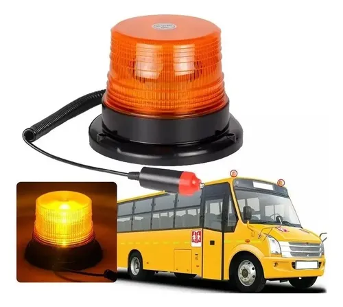 Baliza Led Estroboscopicas Ámbar 12/24v Vehículo Seguridad 15
