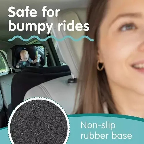 Espejo Retrovisor De Auto Para Seguridad De Niños Negro 4