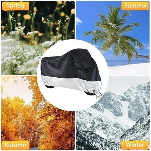 Funda Cubre Bicicleta Moto Carpa 100% Impermea 245*105*125cm Sujeto 8