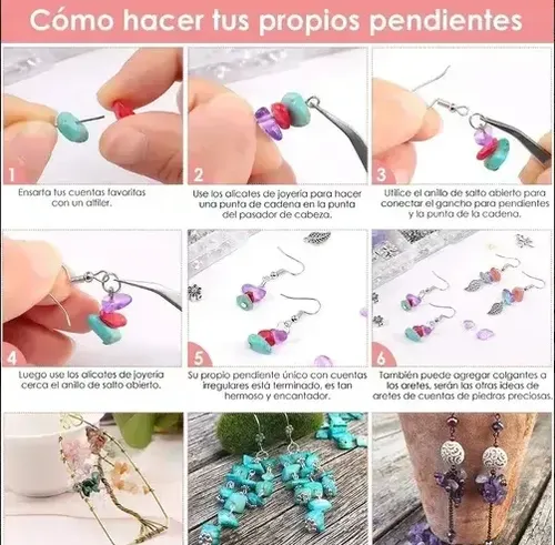 Nasjac 934uds Cristal Piedra Cuenta Diy Collar Pulsera Arete 17