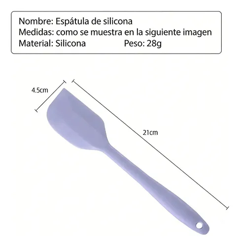 Espátula De Silicona Set De 4 Para Repostería Y Cocina 4