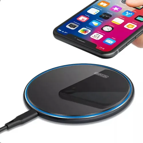 Cargador Inalámbrico Carga Rápida 15w Compatible Con iPhone 11 E Inferior/ Samsung/ Xiaomi Negro 4