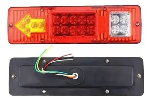 Kit Foco Led Trasero 12v Camion Tricimoto Remolque Arrastre Derecho Rojo 8