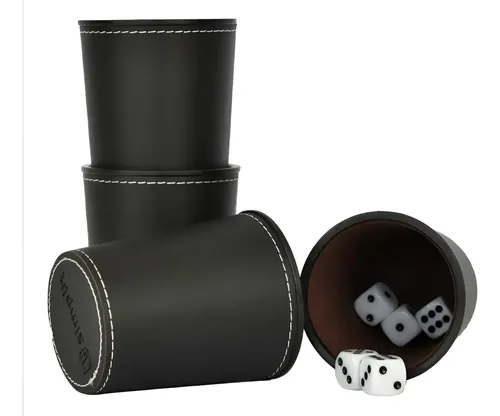 Juego De Mesa Juego De 4 Cachos De Eco Cuero Negro 18