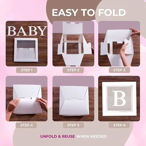 Caja Transparente Para Decoración De Escena De Cumpleaños. 8