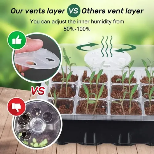 5 Germinadores De Semillas Mini Invernadero Semillero 10