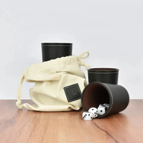 Juego De Mesa Juego De 4 Cachos De Eco Cuero Negro 15