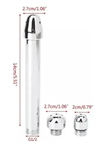 Ducha Anal Vaginal Enema Para Lavado Enjuague 3 Cabezales 6