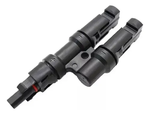 Conector Mc4 Doble (2 En 1 ) Par Macho/hembra Panel Solar Negro 9