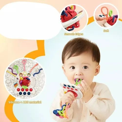 Juguetes Sensoriales Para Bebés Montessori 4 En 1 Multiuso 19