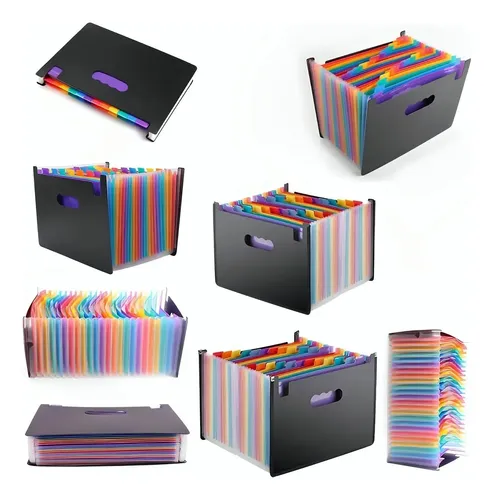 A4 Carpeta Organizadora Clasificadora Archivo 24 Fuelles 9