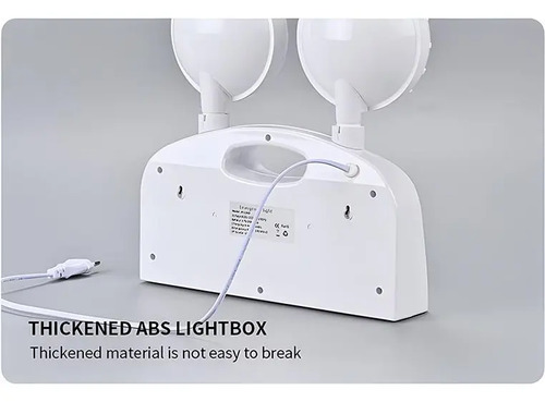 Lámpara De Emergencia Led 2 Focos 18 Leds Recargable Philco Blanco 2