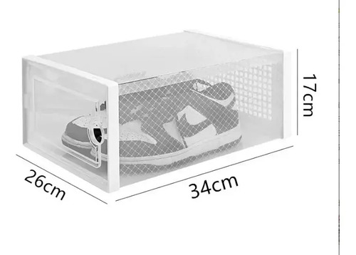 Caja Organizadora De Zapatos Set X6 Unidade Apilables Firmes Blanco 15
