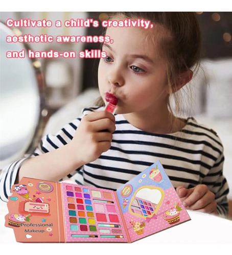 Juego De Juguetes De Maquillaje Cosmético Para Niños Set De 18